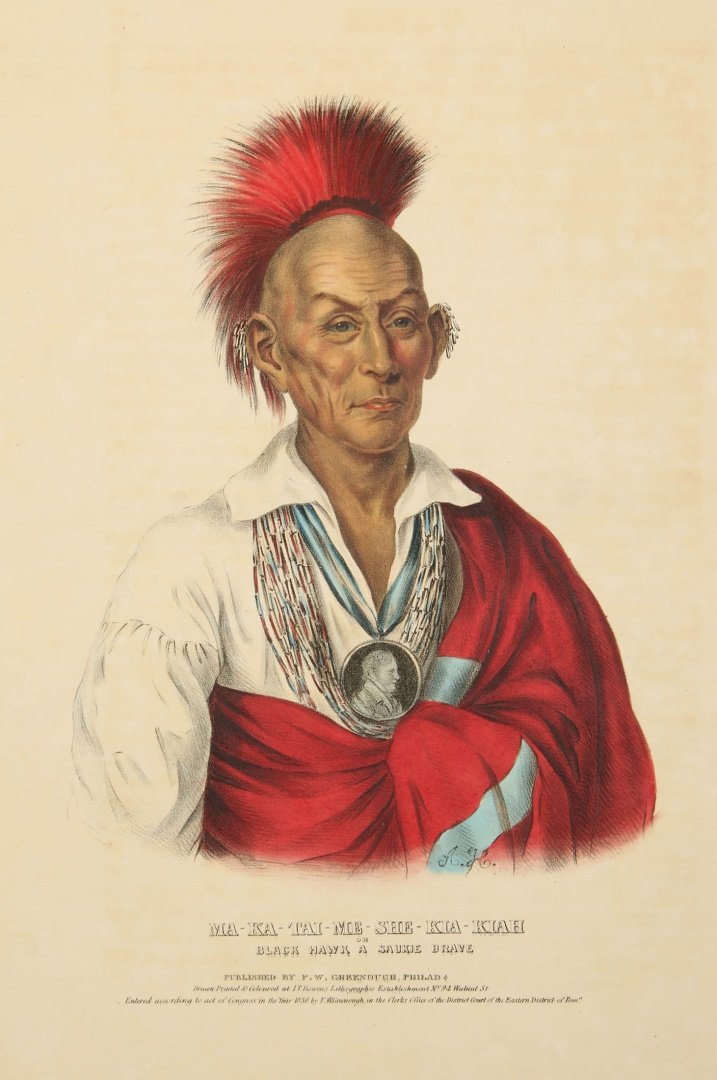 MCKENNEY & HALL MA-KA-TAI-ME-SHE-KIA-KIAH LITHOGRAPH (1 of 10)