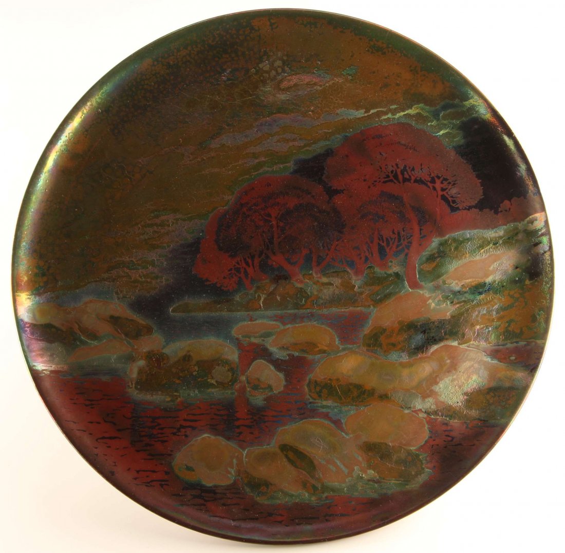 CLEMENT MASSIER (1835-1917) 14-INCH LANDSCAPE (1 of 5)