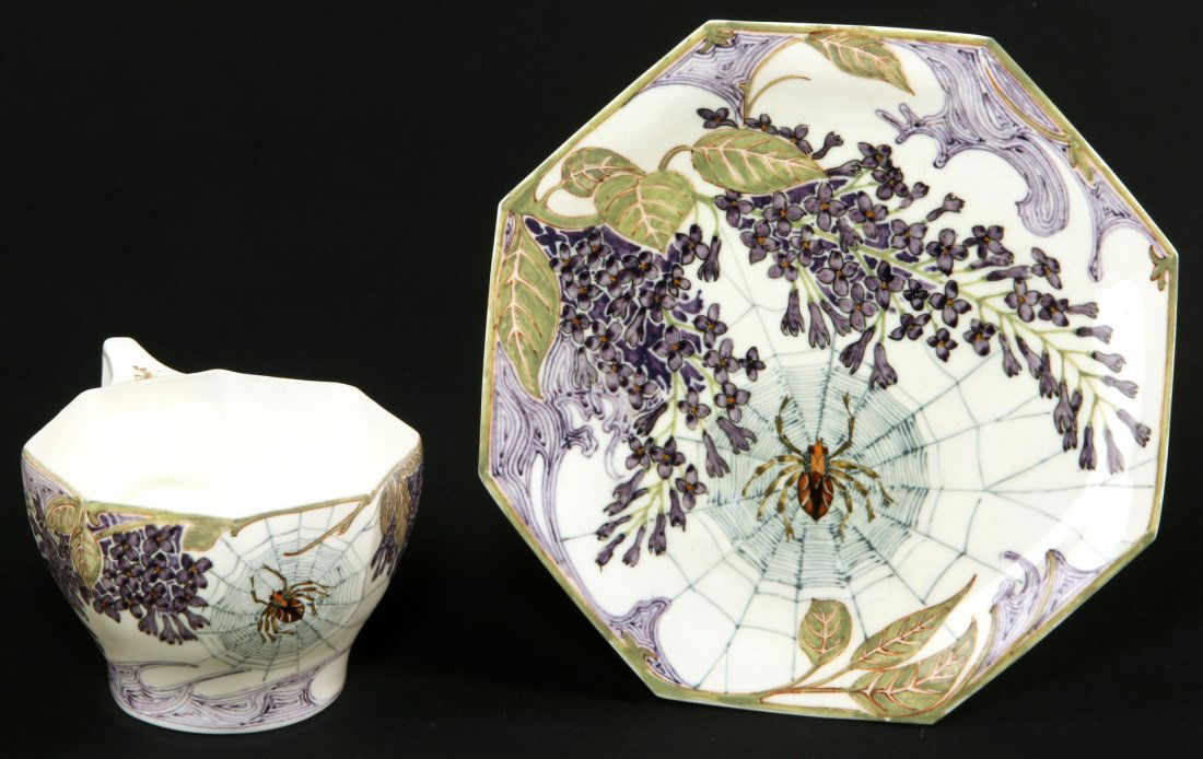 SAMUEL SCHELLINK FOR ROZENBURG PORCELAIN CUP SAUCER (1 of 7)