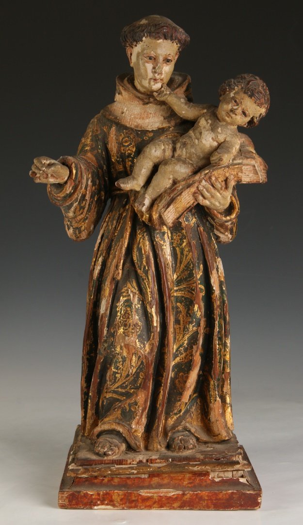 A 17TH / 18TH C. ST. ANTHONY AND THE INFANT CHRIST (1 of 10)