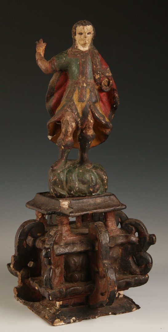 A CONTINENTAL ECCLESIASTICAL FIGURE ON PLINTH (1 of 10)