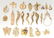 A LOT VARIOUS 14K GOLD PENDANTS AND CHARMS