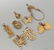 A LOT VARIOUS 14K GOLD PENDANTS AND CHARMS - 6