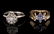 LOT OF LADIES RINGS WITH DIAMONDS - 2