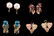 FOUR PAIRS 10K GOLD EARRINGS
