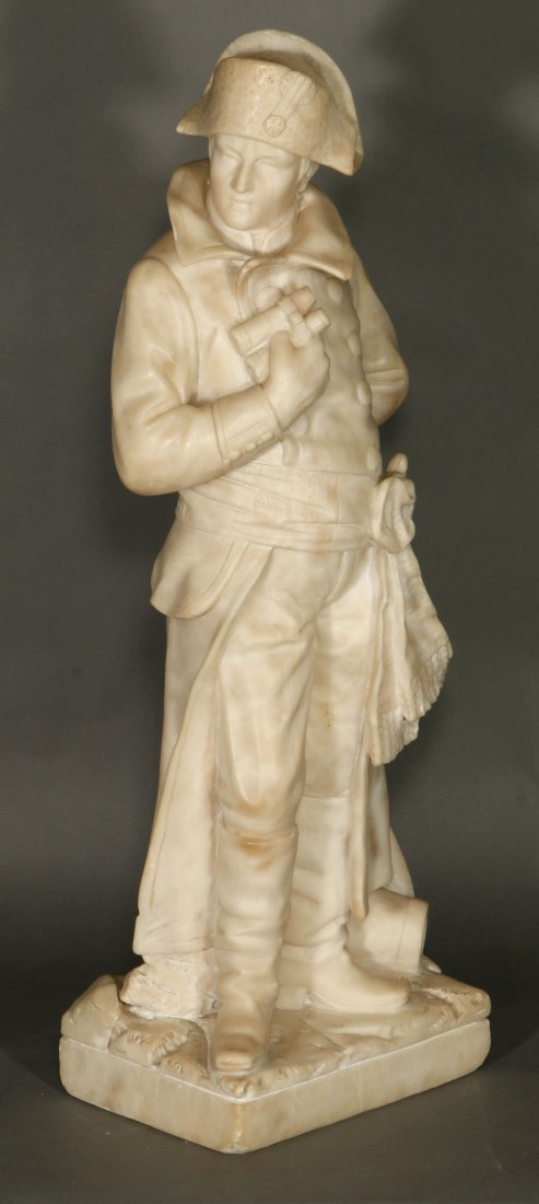 OTTAVIO SCHEGGI (19TH C.) ALABASTER SCULPTURE NAPOLEON (1 of 10)