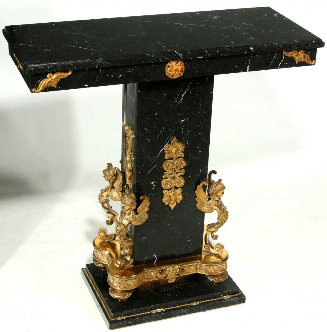 AN ANTICO NOIR GILT BRONZE MOUNTED PEDESTAL (1 of 9)
