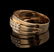 A UNIQUE 14K GOLD AND DIAMOND GENT'S RING - 4