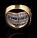 A CONTEMPORARY 18K DIAMOND AND SAPPHIRE FASHION RING - 9