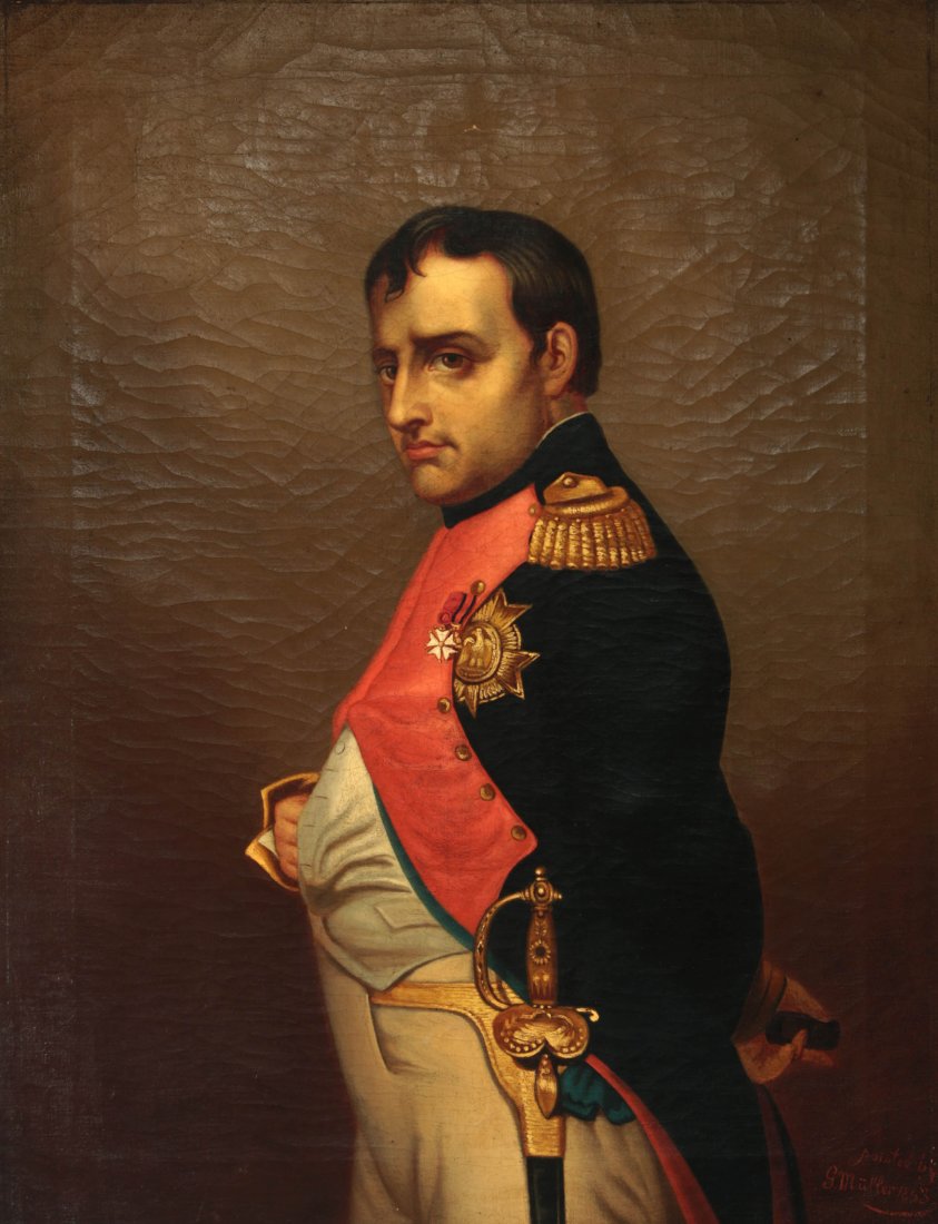 AN 1863 PORTRAIT OF NAPOLEON BONAPARTE SIGNED MULLER (1 of 10)