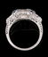 A 1930S PLATINUM DIAMOND AND SAPPHIRE SCROLL RING - 6