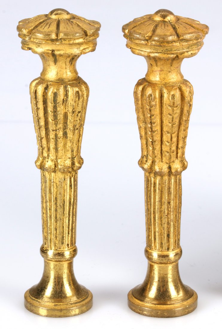 A PAIR OF ANTIQUE  GILDED BRONZE  DESK SEALS (1 of 8)