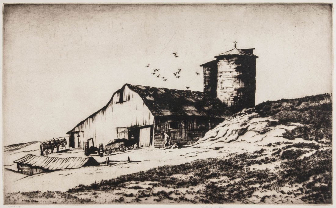 ARTHUR W. HALL (1889-1981) PENCIL SIGNED ETCHING (1 of 10)