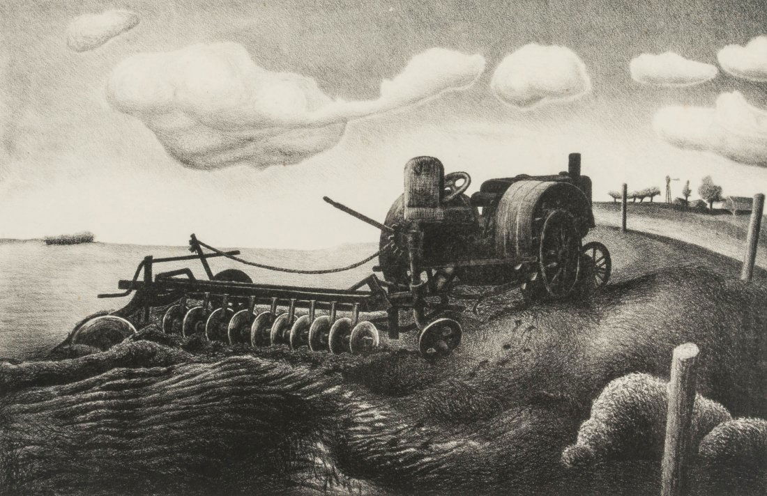 AARON PYLE (1903-1972) PENCIL SIGNED LITHOGRAPH (1 of 10)