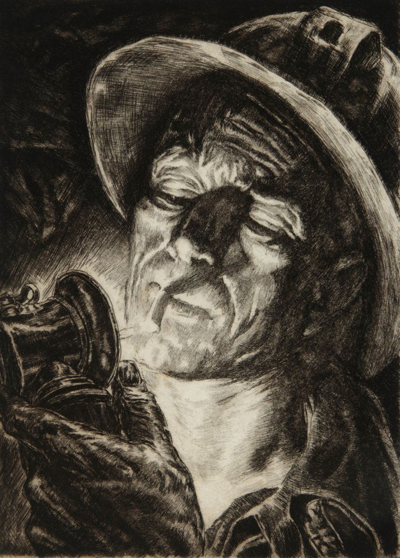 IRWIN D HOFFMAN (1901-1989) PENCIL SIGNED ETCHING (1 of 10)