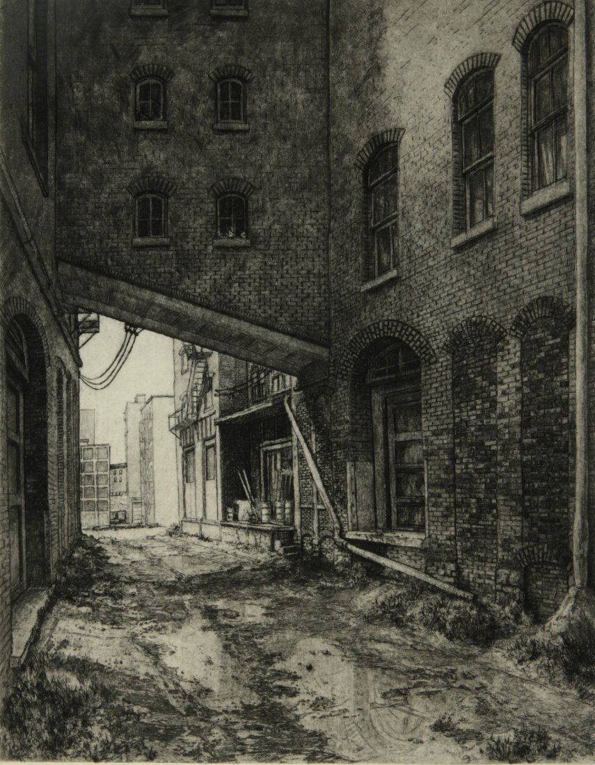 DOUG OSA (BORN 1952) PENCIL SIGNED ETCHING (1 of 9)