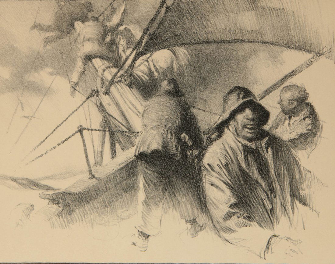 GORDON GRANT (1875-1962) PENCIL SIGNED LITHOGRAPH (1 of 10)