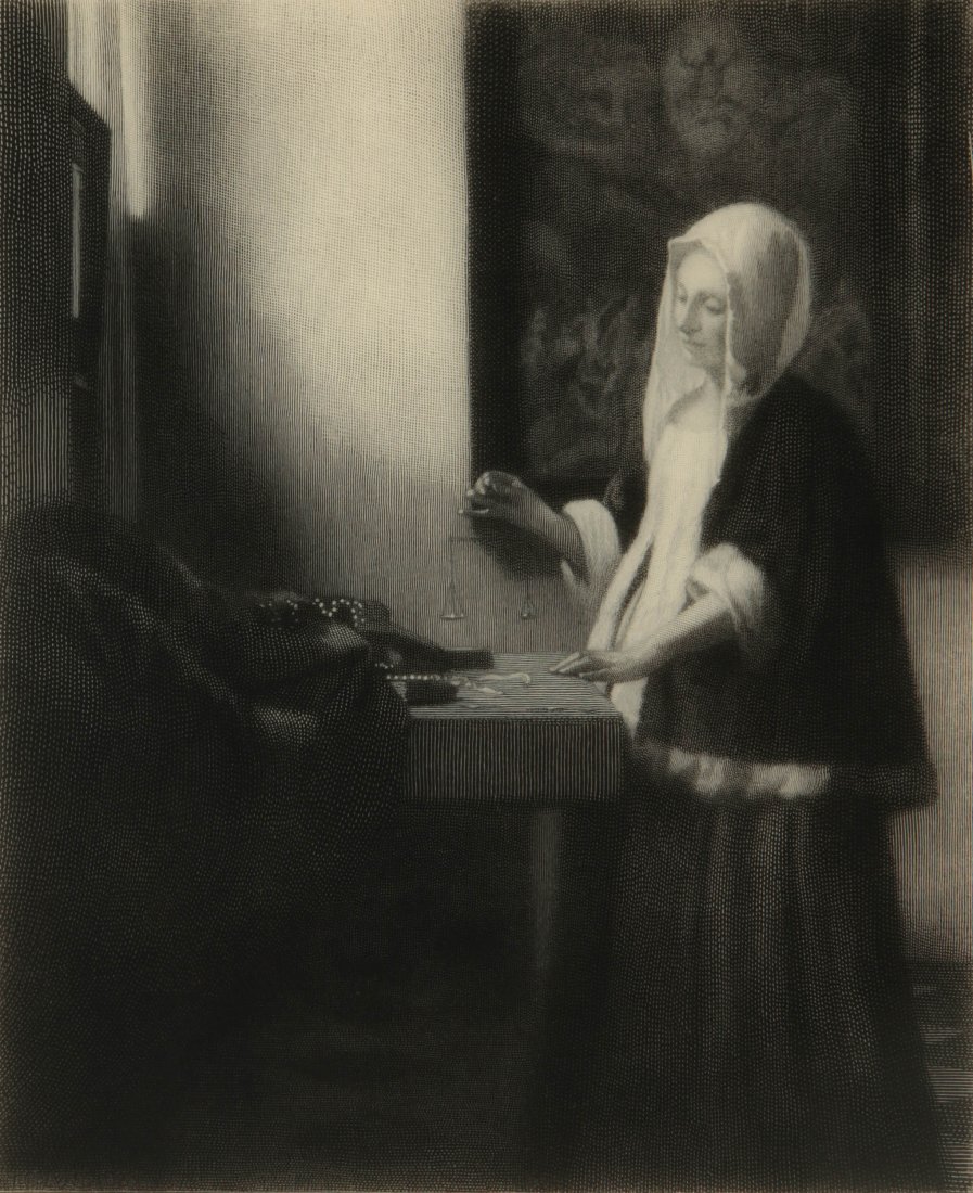TIMOTHY COLE (1852-1931) ETCHING AFTER VERMEER (1 of 9)