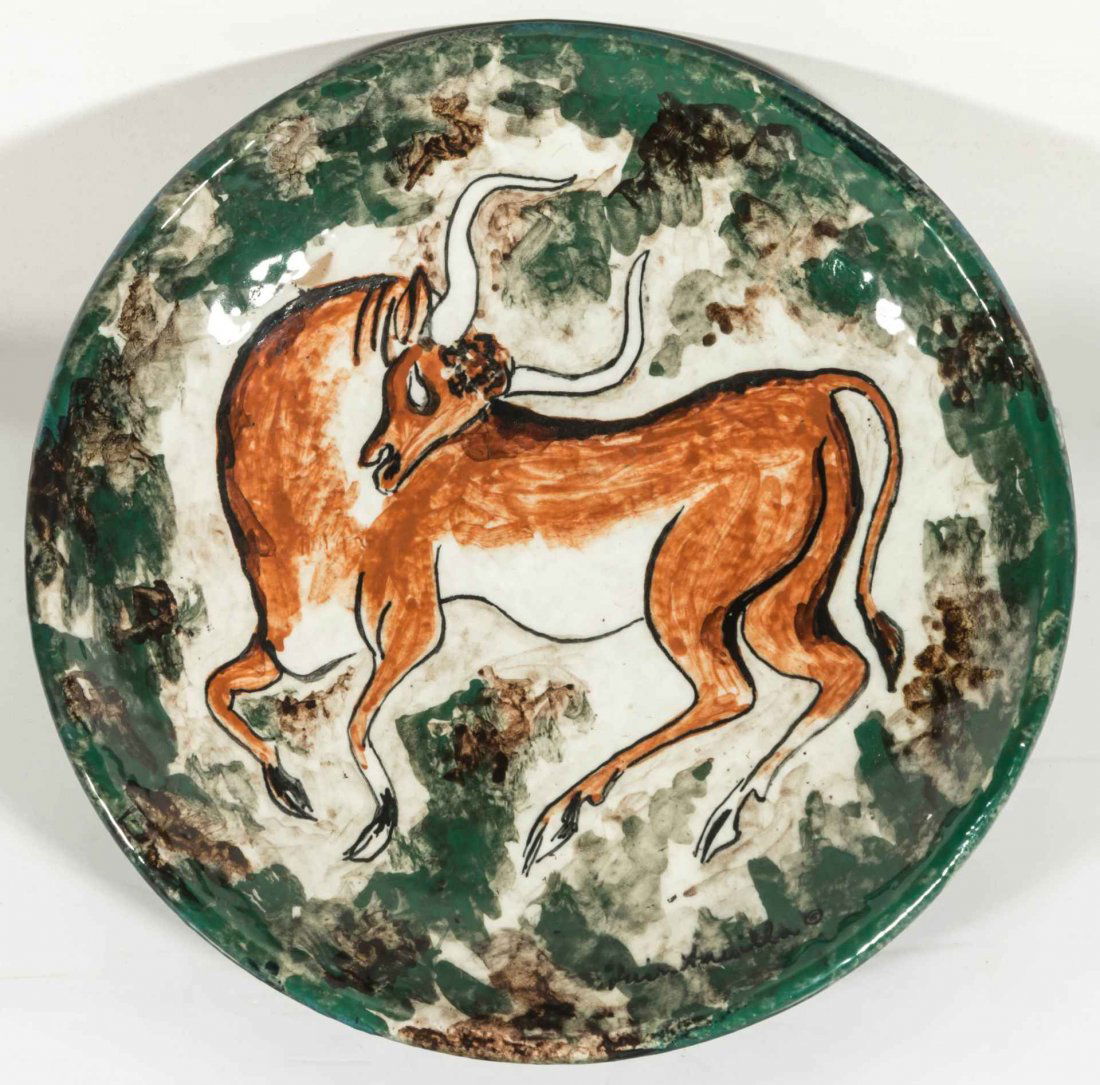 LUIS QUINTANILLA (1893-1978) STONELAIN POTTERY BOWL (1 of 8)