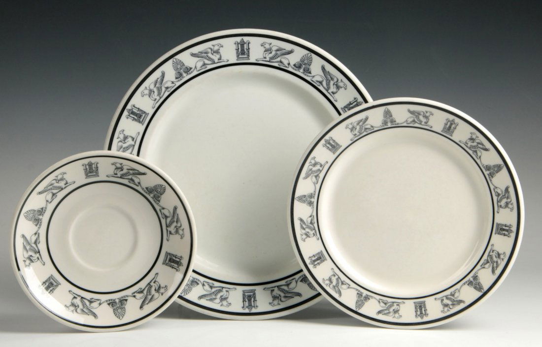 THREE PIECES AT&SF RR GRIFFIN CHINA (1 of 10)