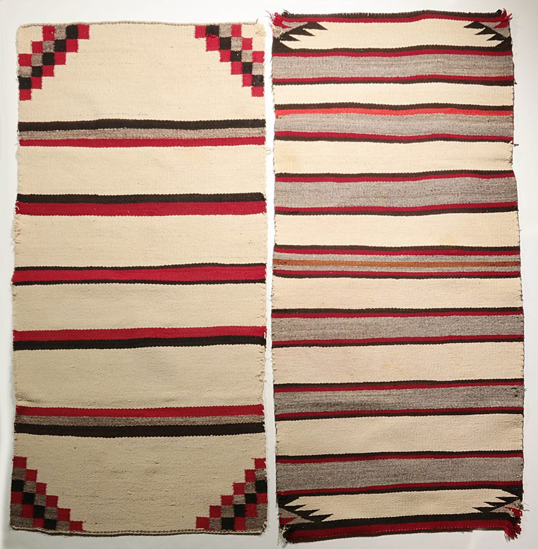 TWO NAVAJO SADDLE BLANKETS (1 of 9)