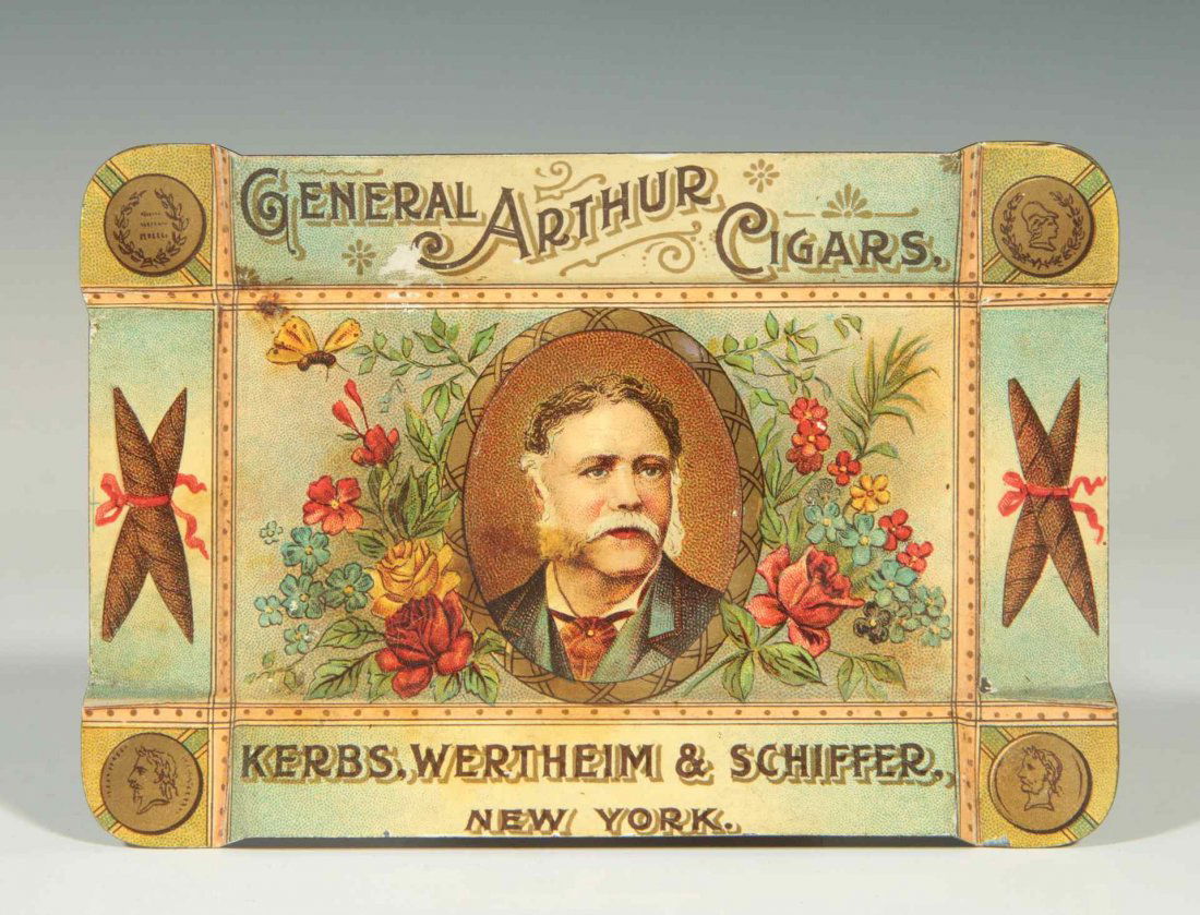 GENERAL ARTHUR CIGARS ADVERTISING TIP TRAY (1 of 9)