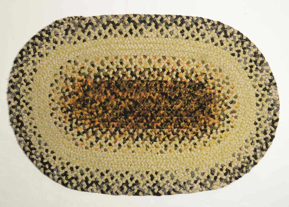 TWO VINTAGE BRAIDED WOOL RUGS (1 of 10)