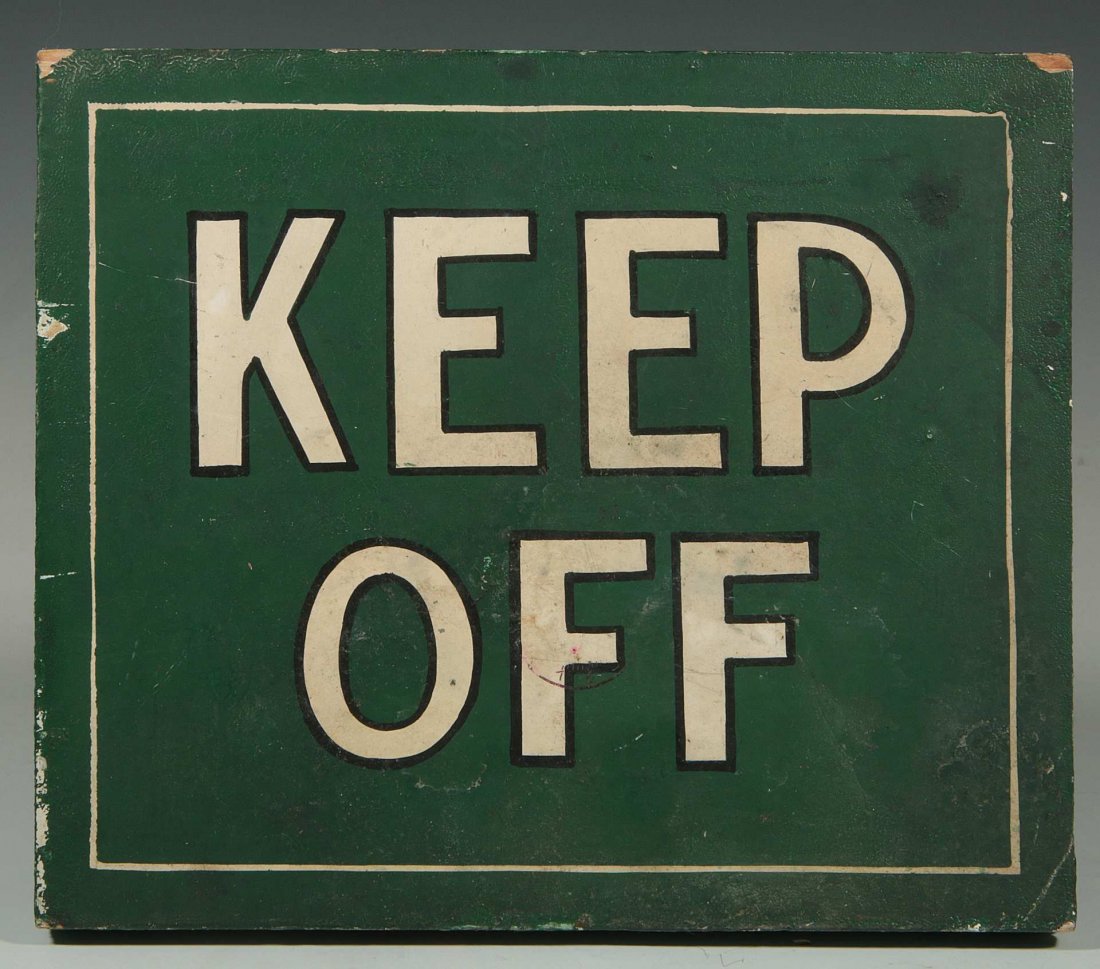 TWO VINTAGE PAINTED WOOD AND OTHER SIGNS (1 of 6)