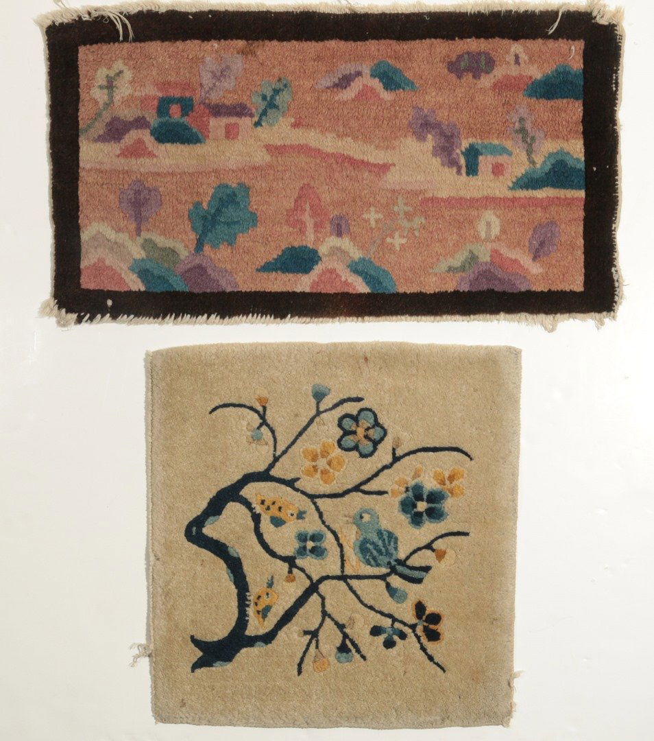 TWO 1920s HAND MADE CHINESE MATS (1 of 10)