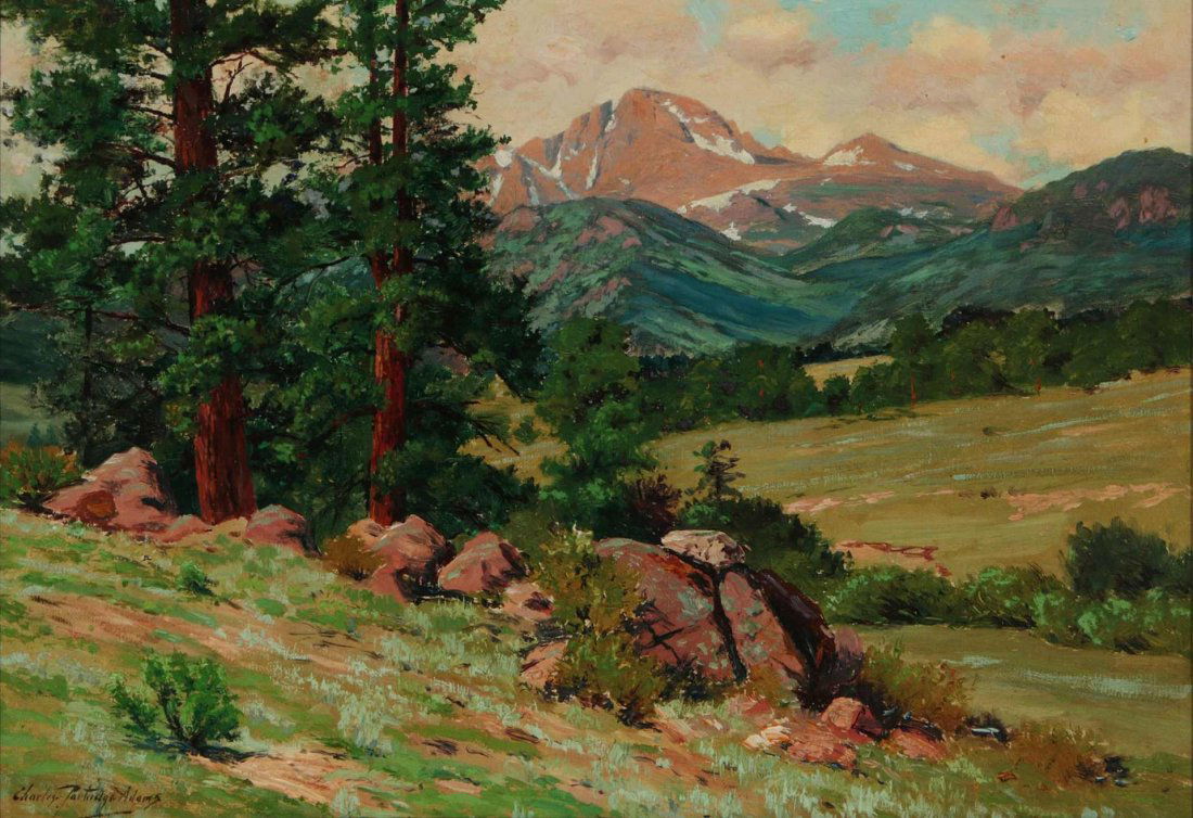 CHARLES PARTRIDGE ADAMS (1848-1952) OIL ON CANVAS (1 of 10)