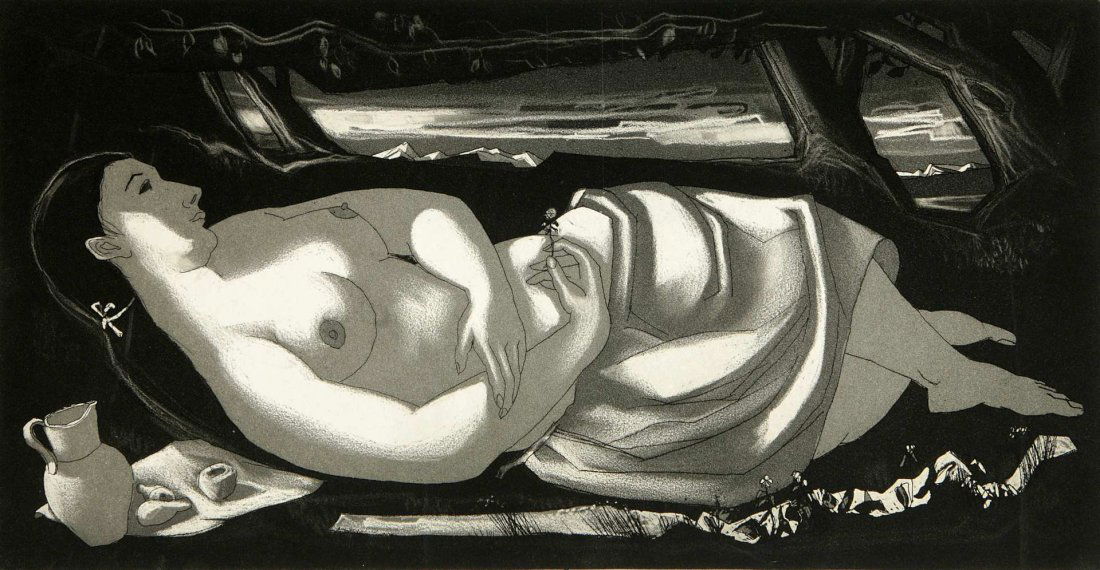 DOEL REED (1895-1985) PENCIL SIGNED AQUATINT (1 of 10)