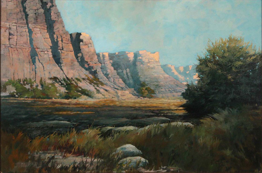 A 20TH CENTURY SOUTHWESTERN U.S. LANDSCAPE (1 of 9)