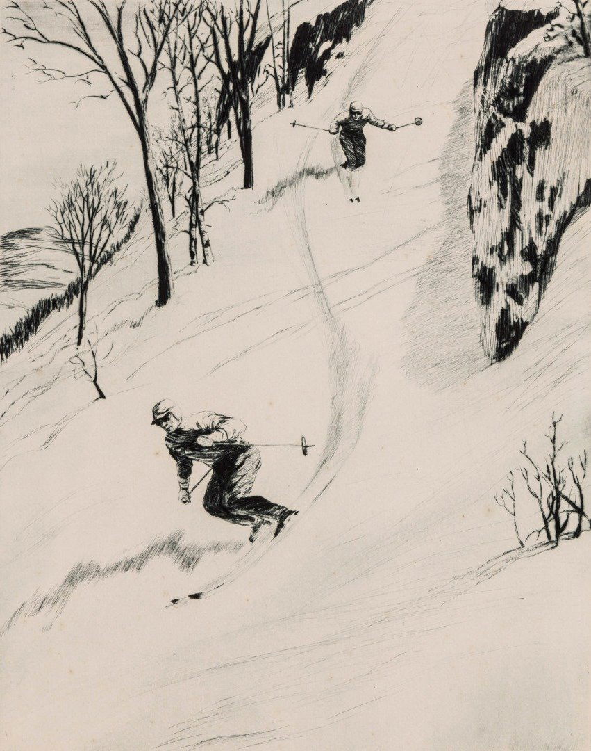 CHURCHILL ETTINGER (1903-1984) PENCIL SIGNED ETCHING (1 of 10)