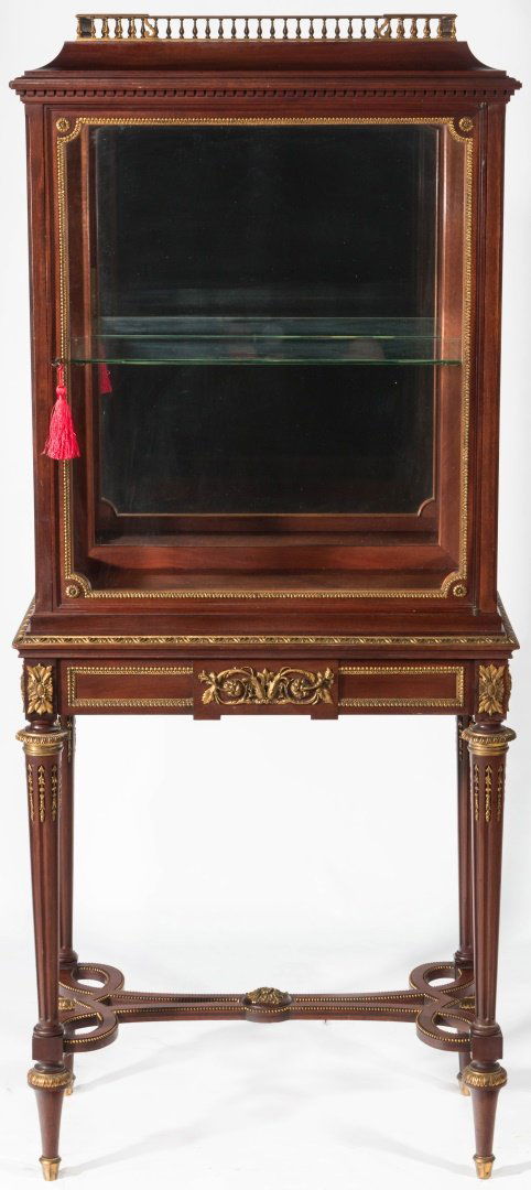 LOUIS XVI STYLE GILT BRONZE MOUNTED VITRINE (1 of 10)