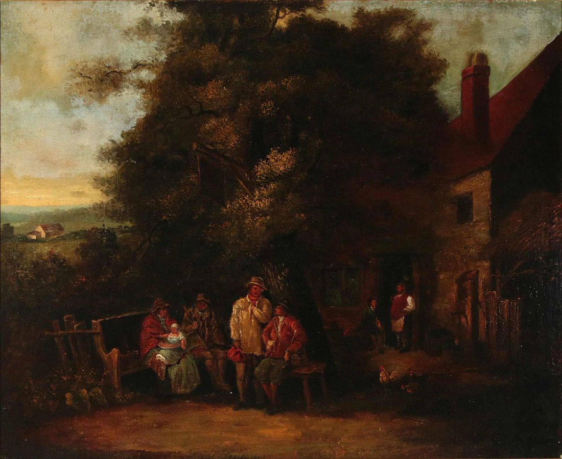 A LATE 19TH C. CONTINENTAL SCHOOL OIL ON CANVAS (1 of 10)