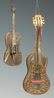 CA. 1900 DRESDEN VIOLIN AND GUITAR CANDY CONTAINER