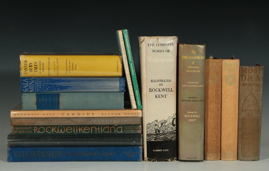 ROCKWELL KENT BOOK LOT, 15 VOLUMES (1 of 6)