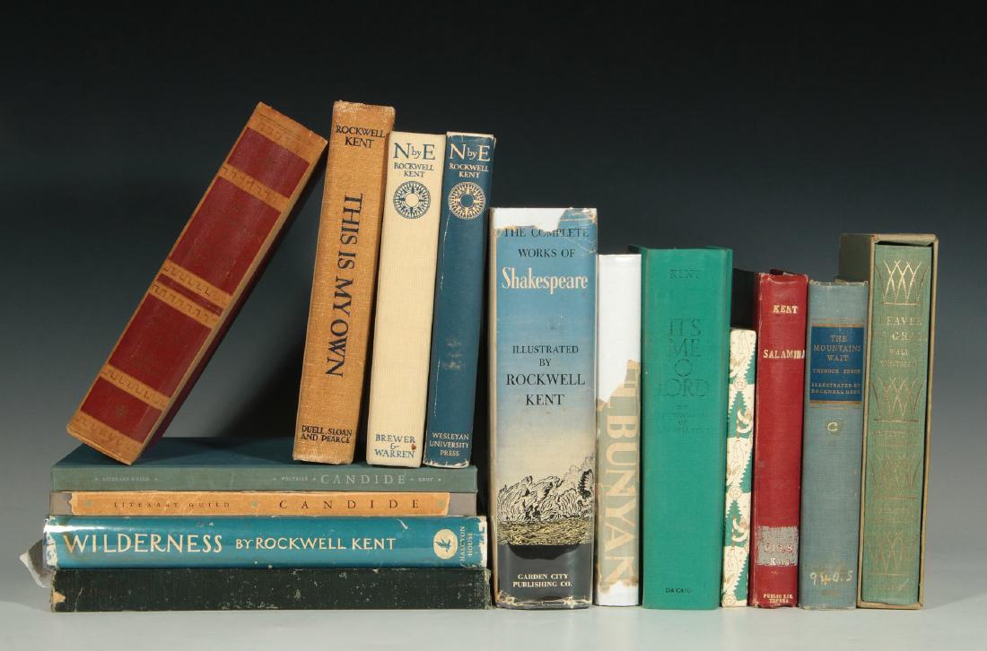 ROCKWELL KENT BOOK LOT, 15 VOLUMES (1 of 6)