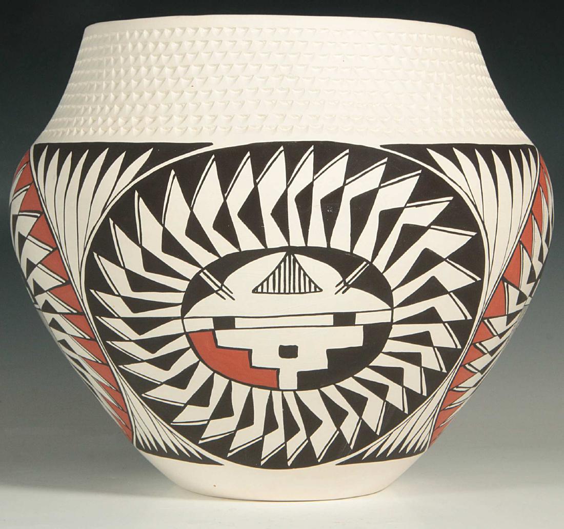 ACOMA POTTERY OLLA VASE SIGNED 'K. VALLO' (1 of 10)