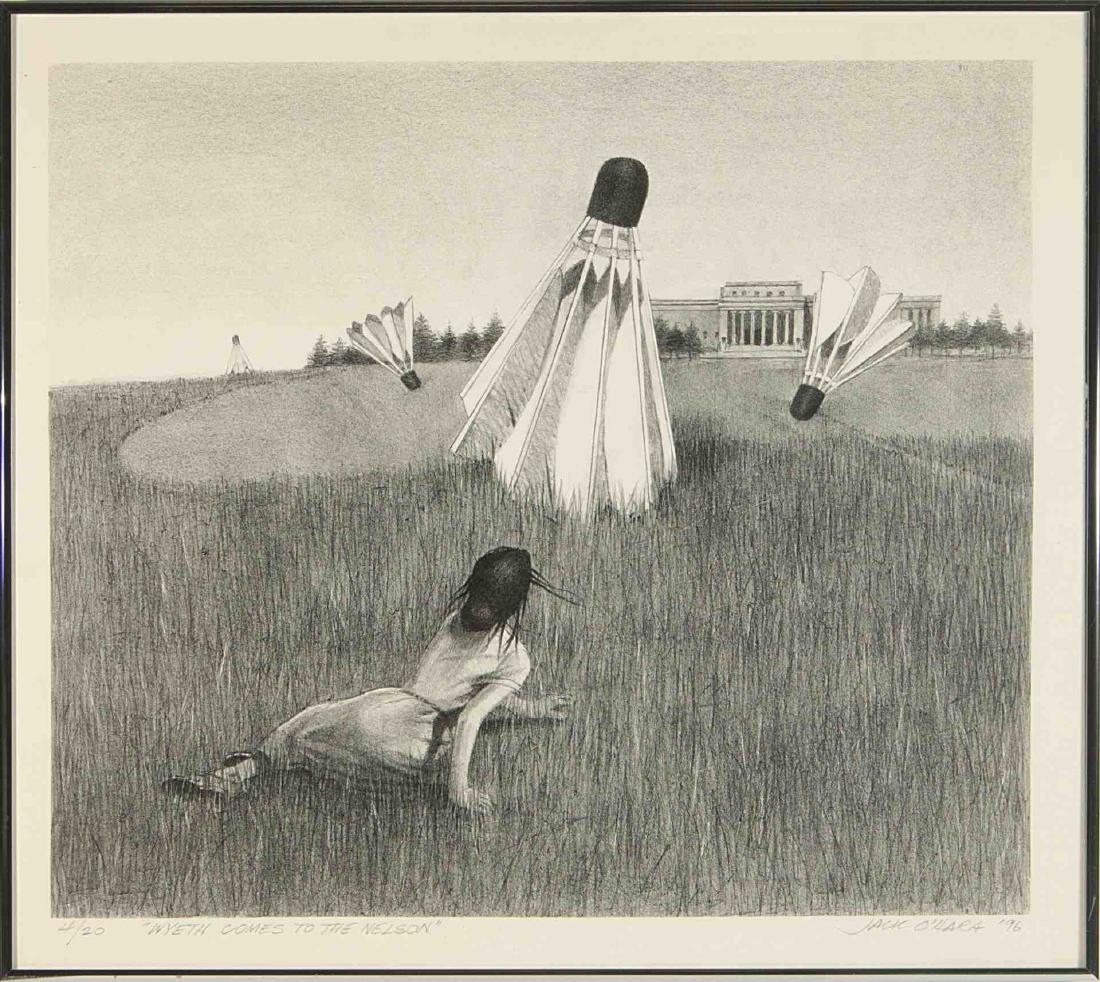 JACK O'HARA (1921-2012) PENCIL SIGNED LITHOGRAPH (1 of 2)