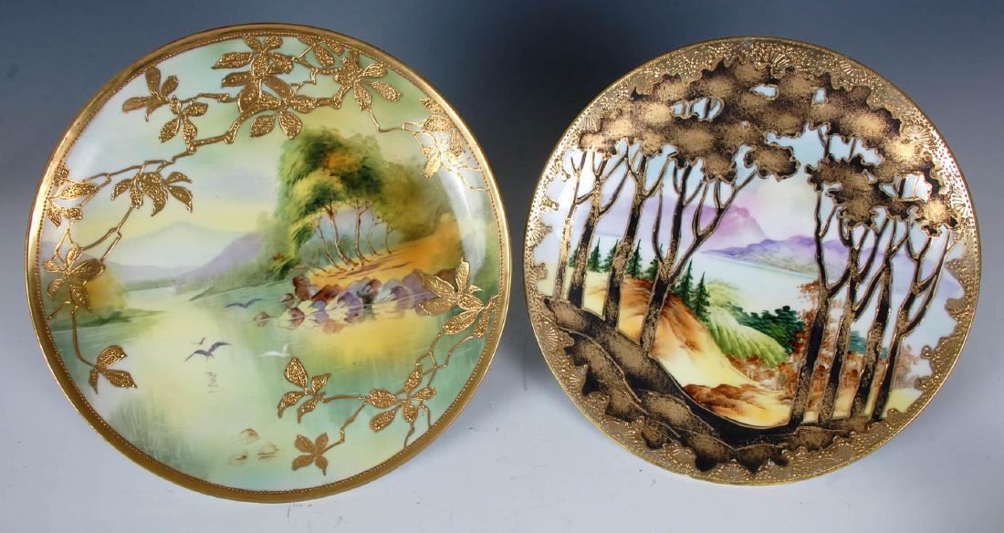 TWO HAND-PAINTED NIPPON PLAQUES (1 of 8)