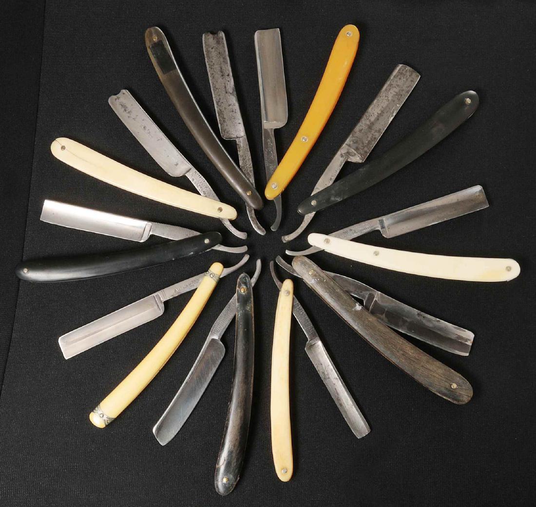LOT OF TEN STRAIGHT RAZORS (1 of 10)