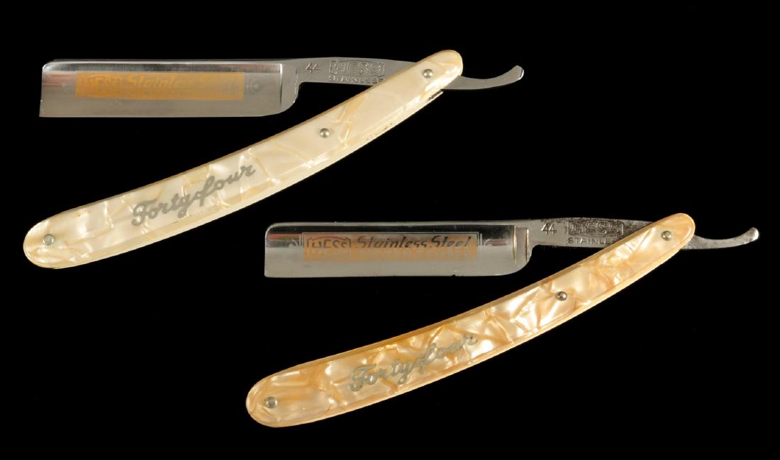 TWO HESS 44 STRAIGHT RAZORS, SOLINGEN (1 of 6)