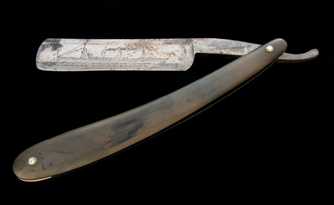 GENEVA AMERICAN LINE SS ST. LOUIS STRAIGHT RAZOR