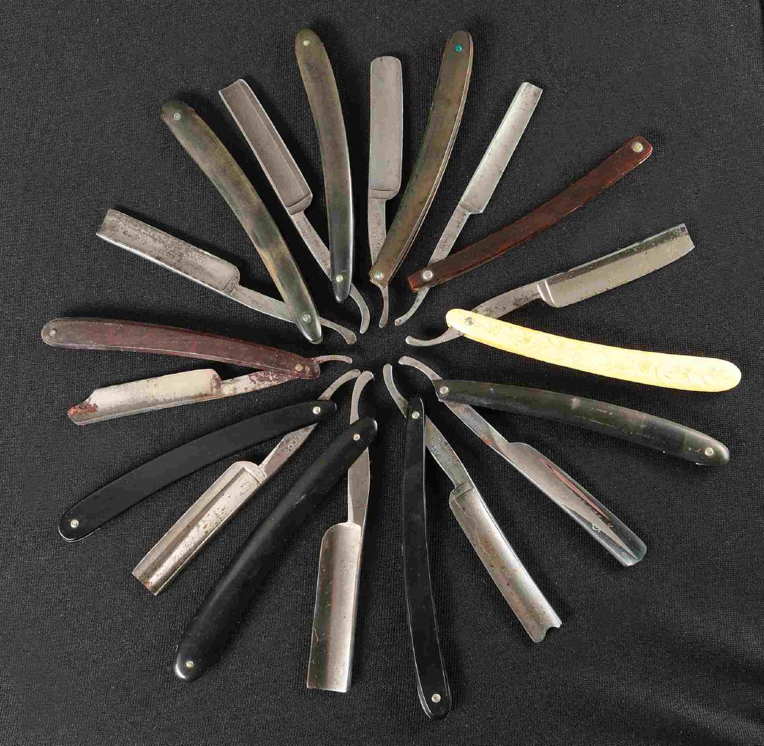 LOT OF TEN STRAIGHT RAZORS (1 of 10)