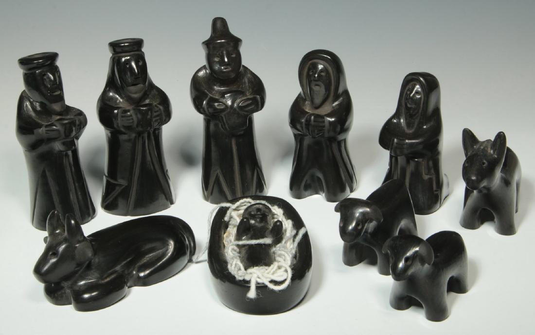 AN 11-PIECE SANTA CLARA POTTERY NATIVITY SCENE (1 of 10)