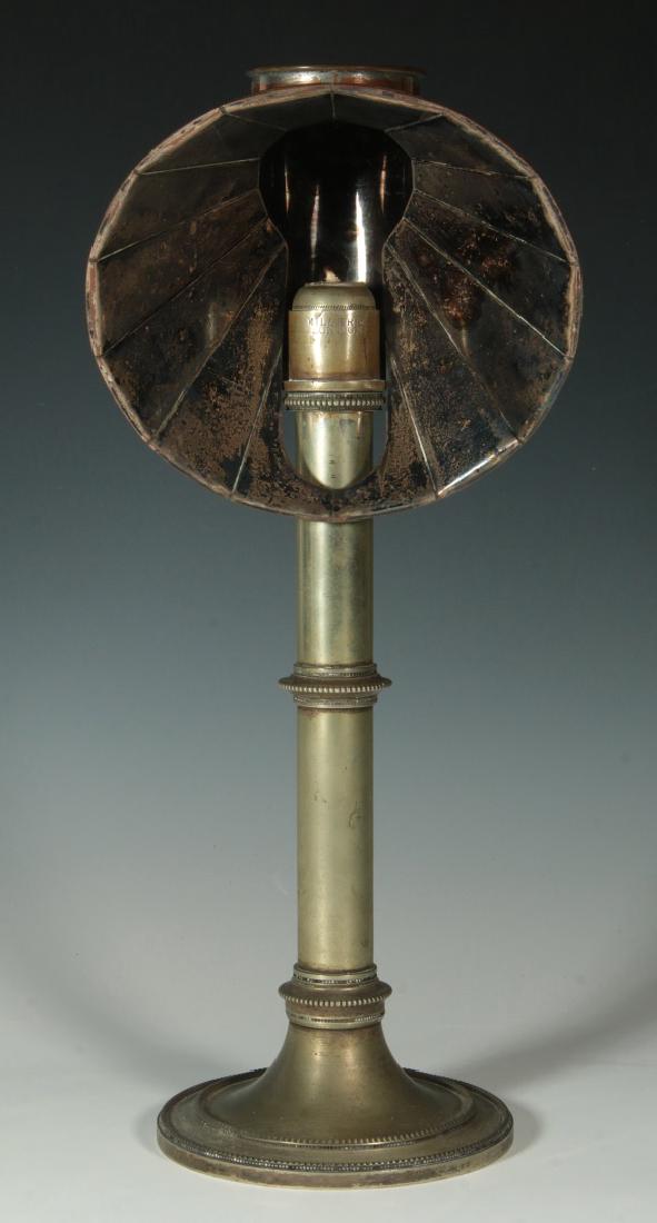 A MILLER'S LONDON CANDLE LAMP WITH REFLECTOR (1 of 10)