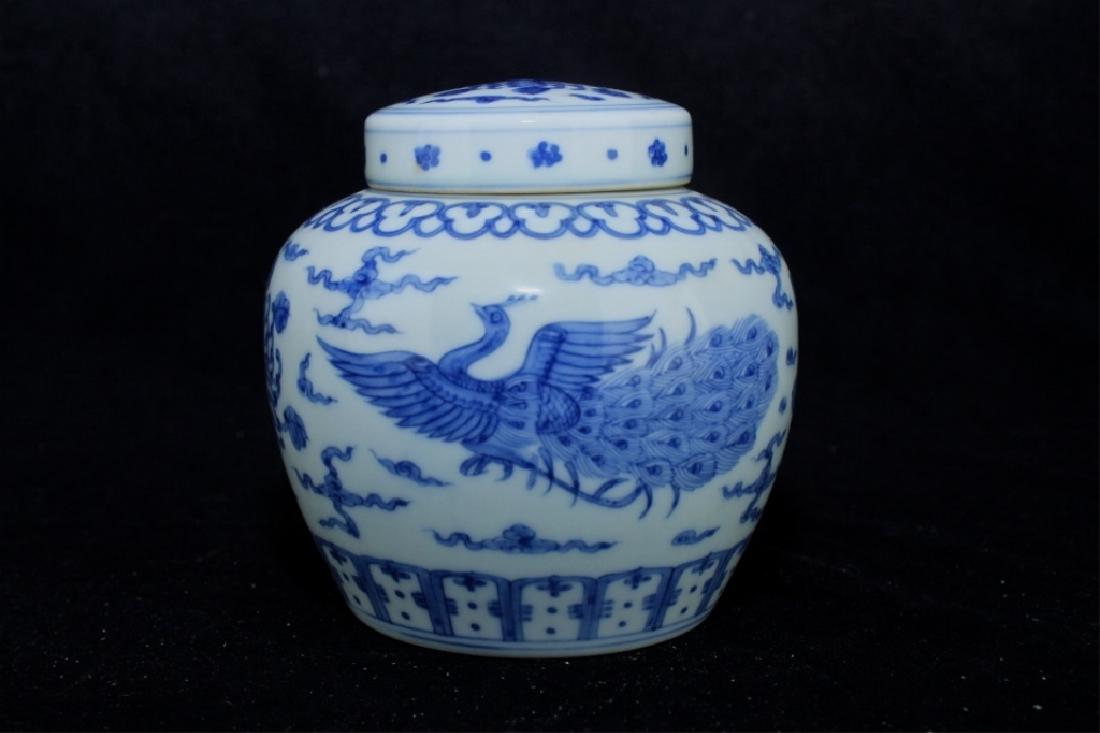 Chinese Ming Porcelain Jar with Lid (1 of 6)