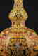 Large Chinese Qing Porcelain Famille Rose Gourd Va - 5