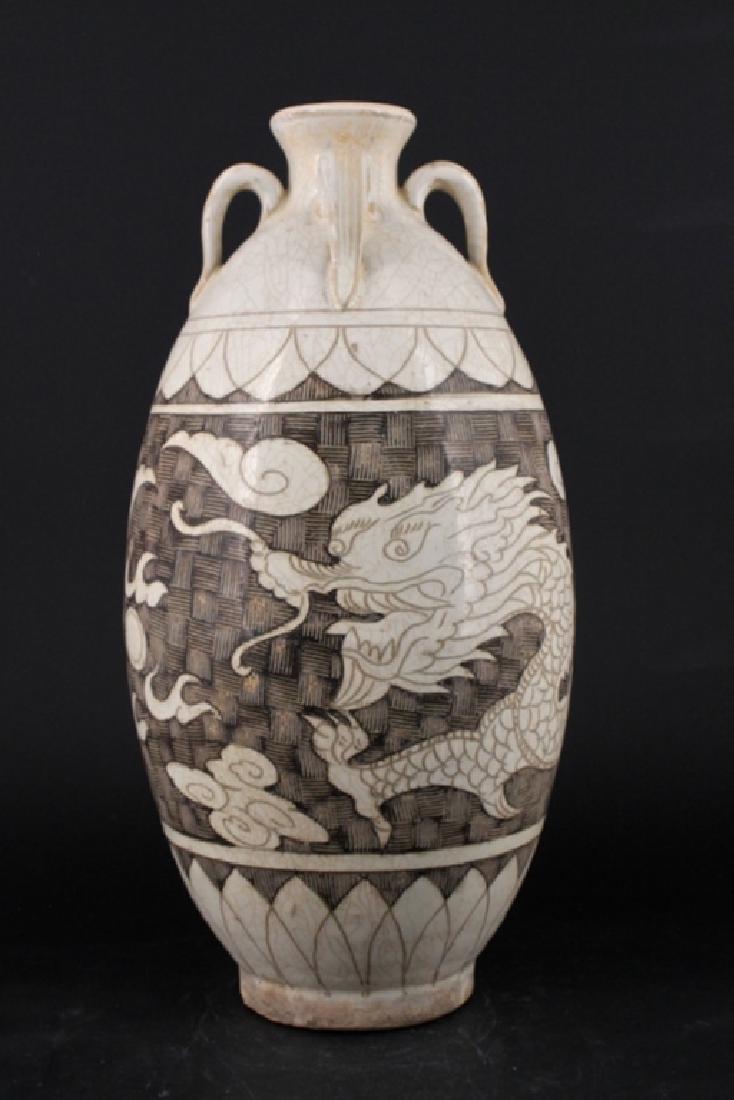 Large Chinese Song Porcelain Dingyao Vase (1 of 6)